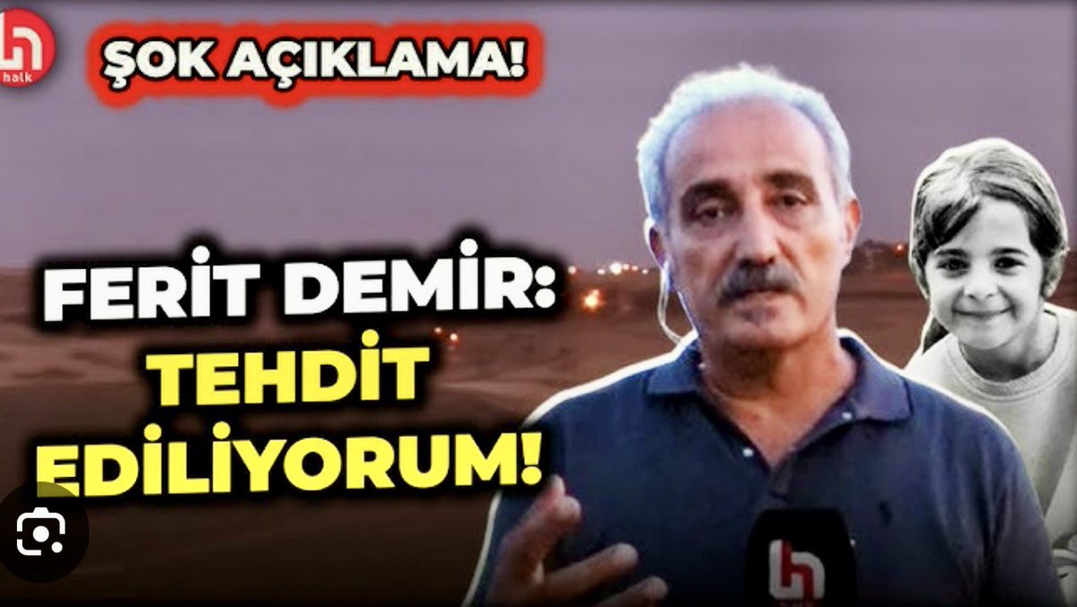 Onursuz, kifayetsiz "Damat Ferit"ler tarihin çöp sepetinde.. 

Biz, cesur haberci "Demir Ferit"lerle gurur duyarız.. 

Ferit Demir kardeşimizi, dört koldan, kökten ve yobazdan tehdite başlamışlar.

NARİN'E DAİR YÜREKLİ HABERLERİ NEDENİYLE..

#feritdemiryalnızdeğildir <a href="/DemirFerit/">Ferit Demir</a>