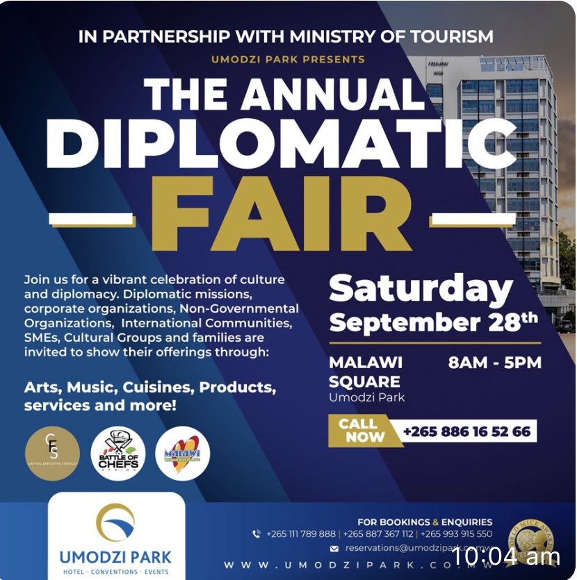 Annual Diplomatic Fair Malawi tweet media
