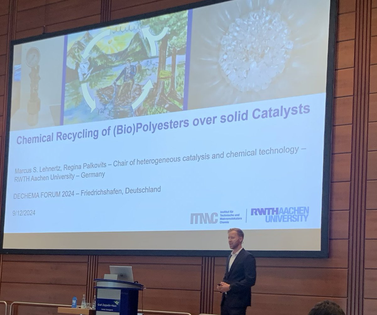 Marcus Lehnertz highlighting his insights into catalytic plastic recycling and his start-up initiative SeCaRa!!