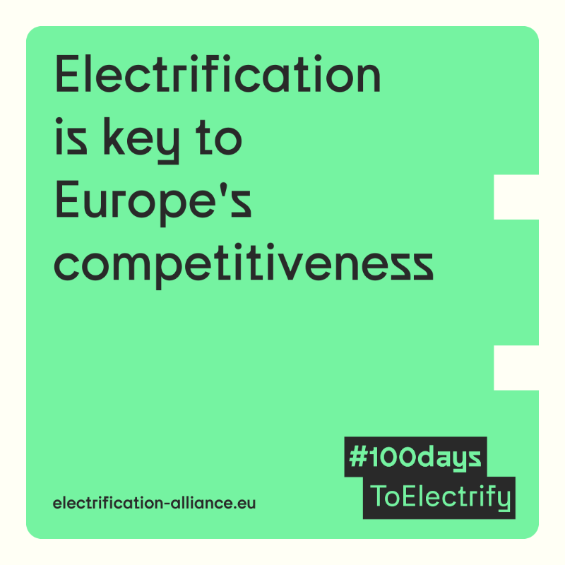 Elec_All's tweet photo. In 100 days, the new @EU_Commission must publish an Electrification Action Plan, and introduce the following targets🎯

⚡ 35% by 2030 
⚡ 50% by 2040 
⚡ 71% by 2050

Join our #100daysToElectrify call 🗣️

More 👇