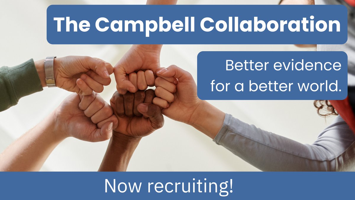 The Campbell Collaboration (@campbellreviews) on Twitter photo Campbell is actively recruiting new editors for the Education and Disability CGs and peer-reviewers for all groups. If you are interested in learning more, email us at info@campbellcollaboration.org or stop by the Campbell stand at the GES.
<a href="/GESummit/">GESummit</a> <a href="/Campbell_Edu/">Campbell Education</a> <a href="/DisabilityCG/">Campbell Disability CG</a> Campbell is actively recruiting new editors for the Education and Disability CGs and peer-reviewers for all groups. If you are interested in learning more, email us at info@campbellcollaboration.org or stop by the Campbell stand at the GES.
<a href="/GESummit/">GESummit</a> <a href="/Campbell_Edu/">Campbell Education</a> <a href="/DisabilityCG/">Campbell Disability CG</a>