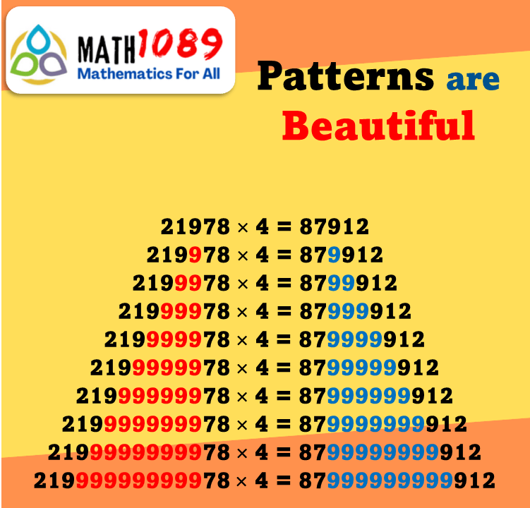 Math1089_9801's tweet photo. Patterns are Beautiful
More here https://t.co/hL81WxaVnX
#math1089 #math #maths #mathematics #mathstutor #mathteacher #numbers #mathsteacher #MathTutor #mathstudents #pattern #numberpatterns https://t.co/xrKprqje3U