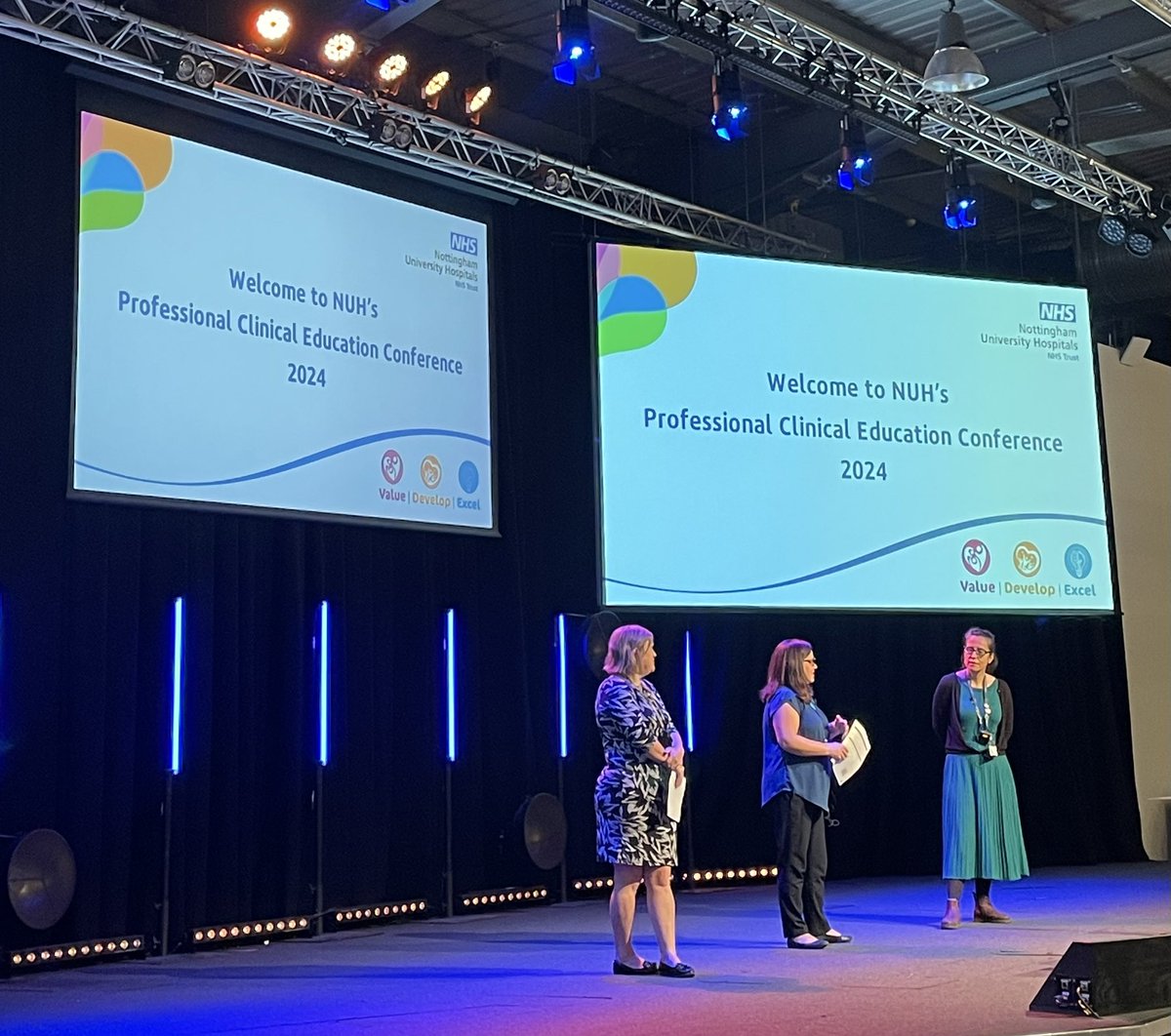 Dr @suehaines1 , Tracy Hull and Ruth Brown setting the scene for today’s Professional Clinical Education Conference 🤩 

Great agenda for today and really looking forward to chat and share good practice to our colleagues throughout the day!