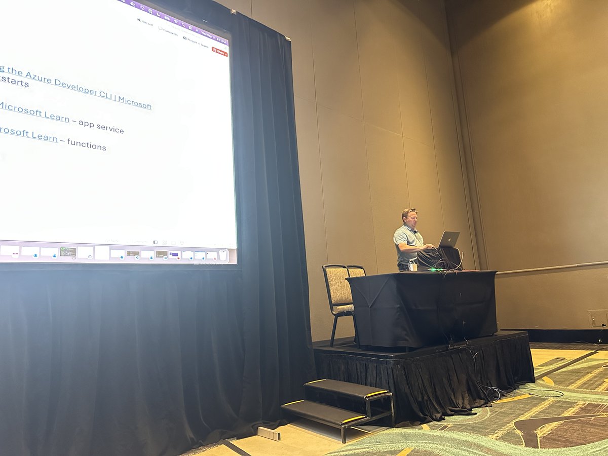 payini's tweet image. Great talk &quot;Securing Your Cloud Applications with Identity and Private Networking Best Practices (be ready for the next blizzard!)&quot; by @paulyuki99, Lead Product Manager for Azure Developer Compute at Microsoft. DEVintersection #DEVIntersection