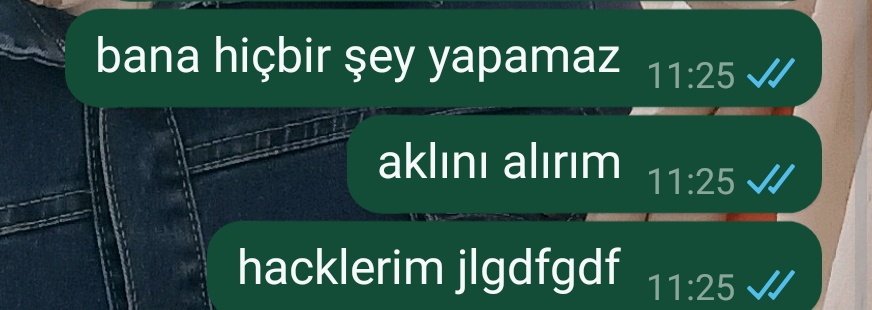 Her türlü olası kriz anında sükunetimi koruyarak kurduğum o cümle ksjfksjsksks