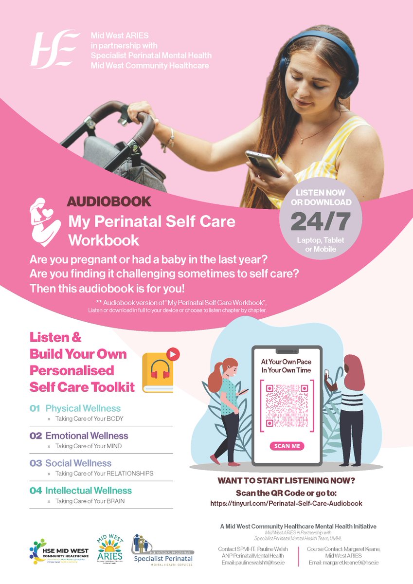 Mid West Aries (@midwestaries) on Twitter photo Delighted that our Perinatal Self Care Audiobook in partnership with the SPMHT has been included in the Mid West regional roundup of the latest HSE Health Matters p32-33. issuu.com/ashvillemedia/… #MaternalMentalHealth <a href="/CommHealthMW/">HSE Mid West Community Healthcare</a> <a href="/HSEMidWest/">HSE Mid West</a> <a href="/MahadyMas/">Mas Mahady</a> <a href="/j1harrington/">james harrington</a> Delighted that our Perinatal Self Care Audiobook in partnership with the SPMHT has been included in the Mid West regional roundup of the latest HSE Health Matters p32-33. issuu.com/ashvillemedia/… #MaternalMentalHealth <a href="/CommHealthMW/">HSE Mid West Community Healthcare</a> <a href="/HSEMidWest/">HSE Mid West</a> <a href="/MahadyMas/">Mas Mahady</a> <a href="/j1harrington/">james harrington</a>
