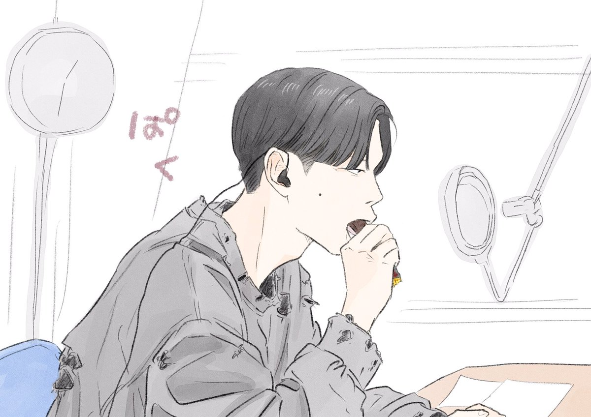 先週のブラックサンダー食べてる岩井さんの落書きです
ダメージスウェットかわいいのに絵に描くとボロボロにやられた人みたいになってしまた('-`)

#ハライチのターン 