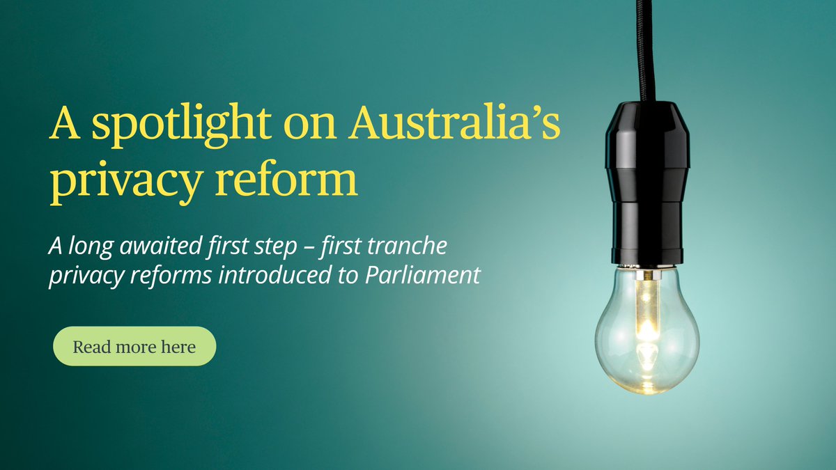 Click here for a full digest on the proposed new measures in Australia's privacy laws written by our experts Julie Cheeseman, James Hoy, Emma Croft, Jonathan Tay, HanJoo Evelyn Park and Ruby Simpson - twobirds.com/en/insights/20…