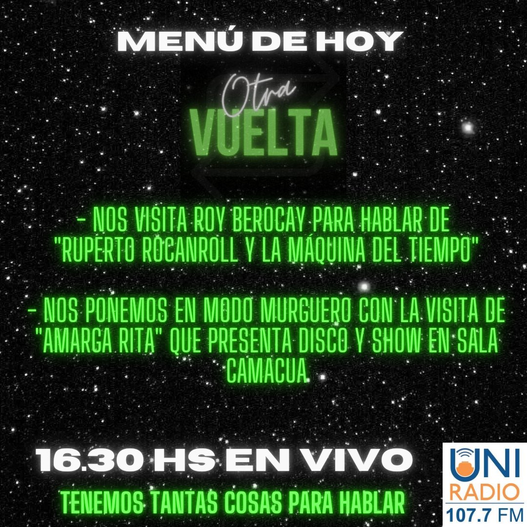 Hoy 16.30 en vivo por <a href="/UNIRadioUdelaR/">UNI Radio Udelar</a> 
Por aire 107.7 FM y online acá 👇🏻
radios.com.uy/uni-montevideo/