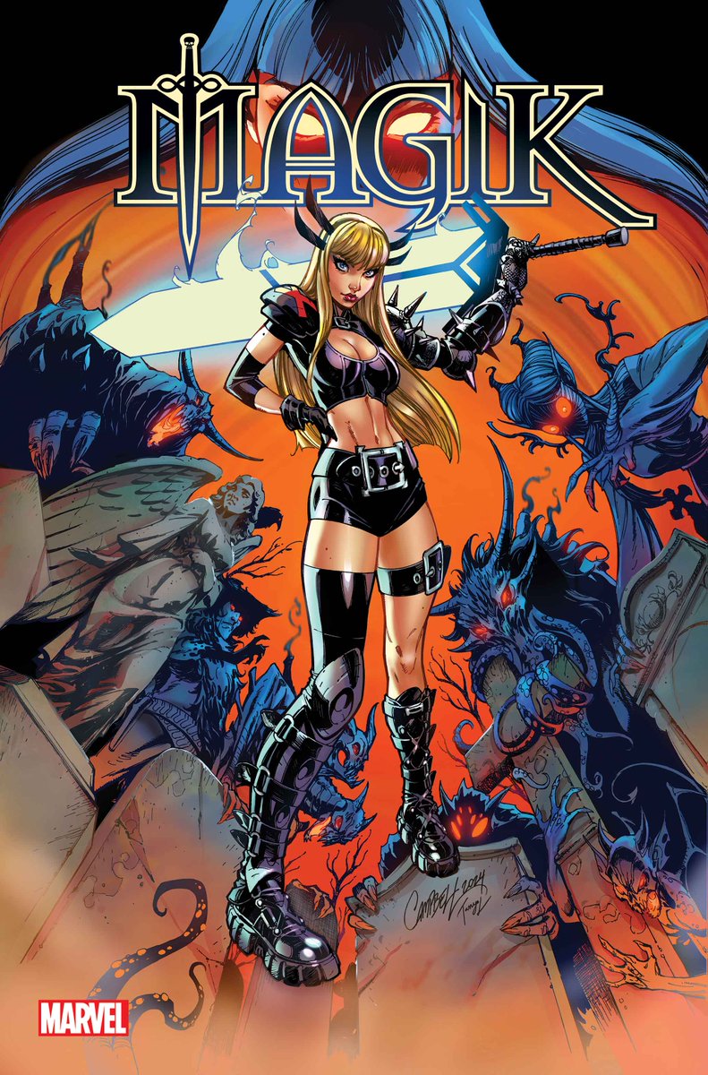 MarvelComicsHQ's tweet image. Illyana Rasputina defends mutantkind from demonic threats in her new #MarvelComics solo series ‘Magik’ #1, coming this January. 

See the X-Men’s resident sorcerer unleash her Soulsword, spells, and dark side against something ancient beneath the Alaskan ice. 🧵 ⬇️