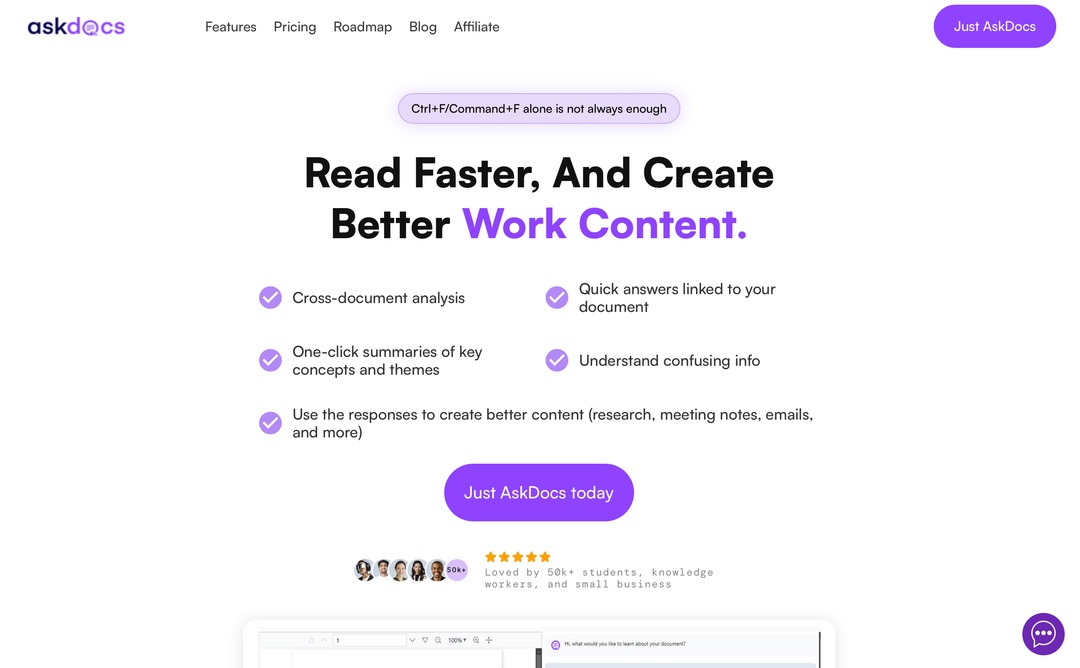 AskDocs_AI's tweet image. &quot;I wish I would have known about this sooner!!! 
It would have saved me sooo much time on 
reading papers, reports and contracts!&quot; 
- AskDocs user 🥰

PS: Sign up now to save time!
#JustAskDocs #ChatWithPDF #PDFSummary