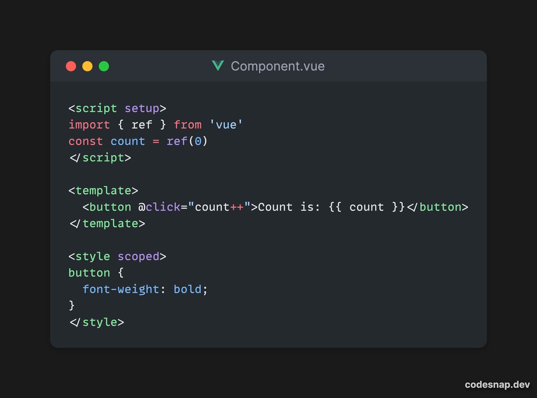 Mokkapps's tweet image. 🤩 I added a new theme to @CodeSnapDev
👉🏻 Inspired by the color scheme of the official @vuejs website.
👉🏻 You can try it for free even without an account.
codesnap.dev/templates