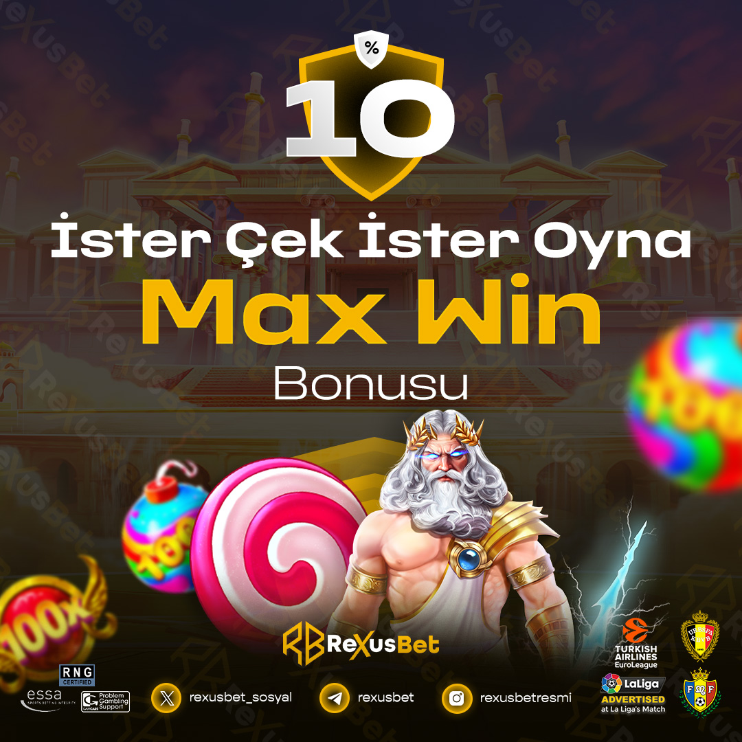 rexusofficial's tweet photo. ❤️ #REXUSBET'ten %10 MAX WIN BONUSU
⚠️ İSTER ÇEK İSTER OYNA❗️
😻 EN ÇOK TERCİH EDİLEN OYUNLARI "GÜVENLE" OYNAYIN
✅ EN İYİ ORANLARDAN BONUSLARI ALIN😻
#RexusbetleKazan💰
#bonus #freebet #freespin #onlineslot #betting #slot https://t.co/nu97NDAzWo