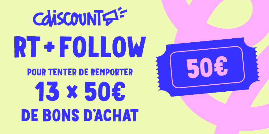 🎁 #Concours

13 bons d'achat, pour le vendredi 13...
N'est-ce pas 13 original ?
Bref.

🍀 RT + FOLLOW <a href="/Cdiscount/">Cdiscount</a>

 🔜 TAS demain. Le 13.