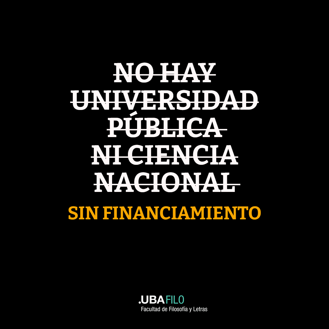 Sin financiamiento no hay universidad pública ni ciencia nacional ⚠️
