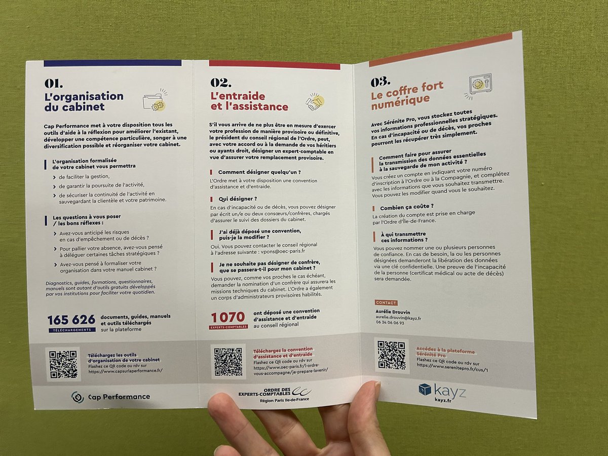 Protéger votre cabinet des aléas de la vie. La plaquette de l’ <a href="/OECParis/">OECParis</a> avec nous dedans 👀