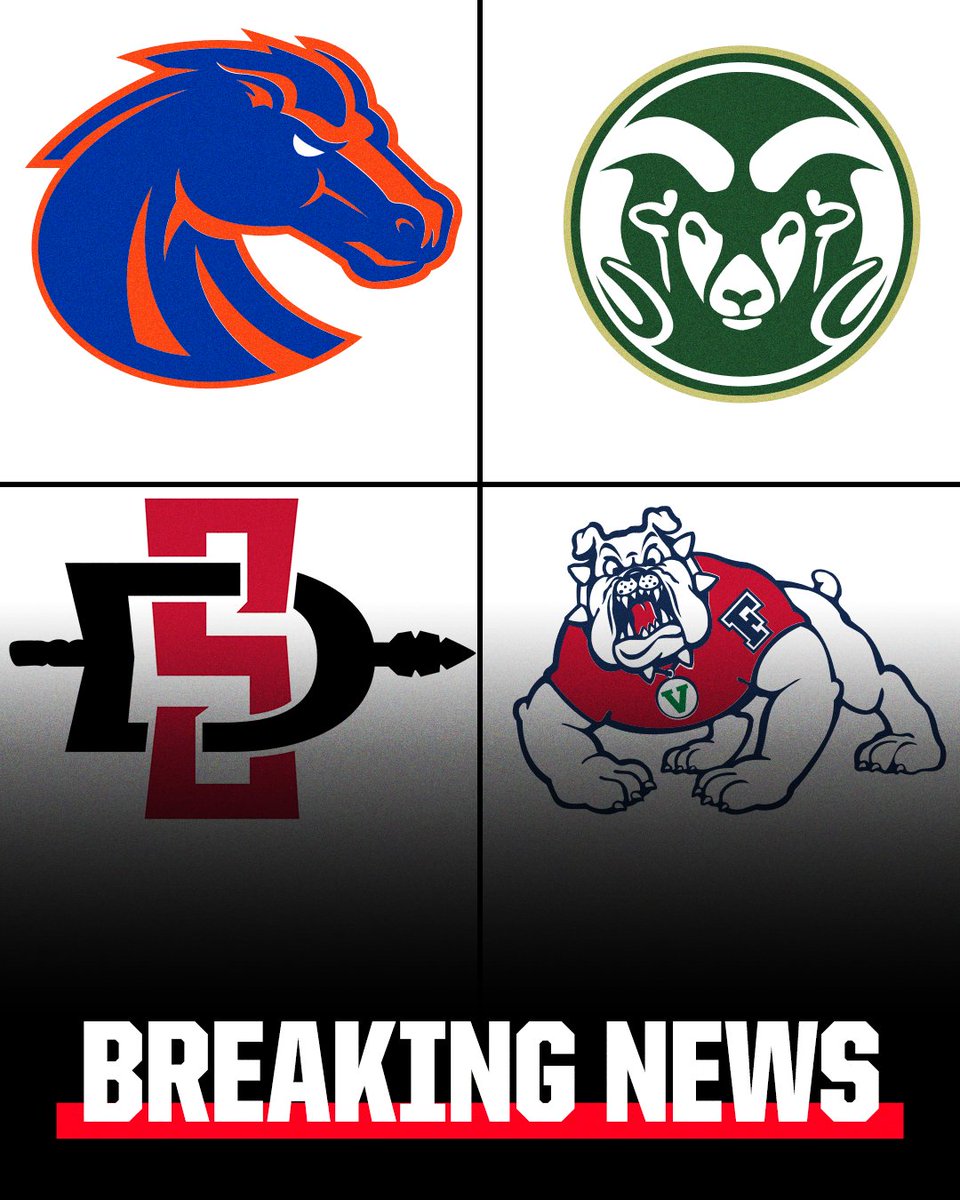 Breaking: The Pac-12 is officially adding Boise State, Colorado State, San Diego State and Fresno State starting in 2026, the conference announced.