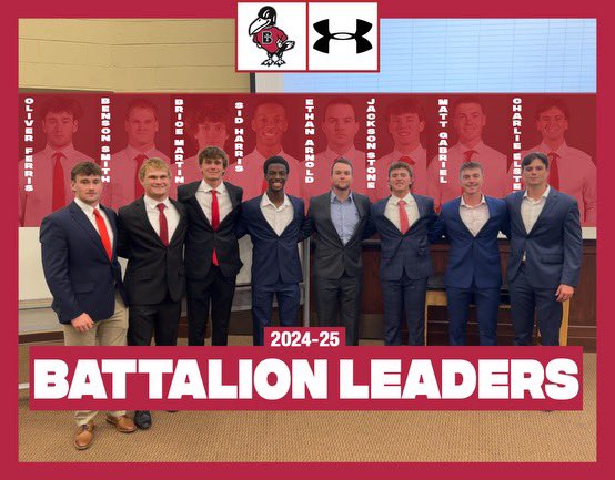 RavenBaseball's tweet photo. Excited to announce our 2024-2025 Battalion Leaders! 

Congratulations, gentlemen! https://t.co/BrxvPIBgqk