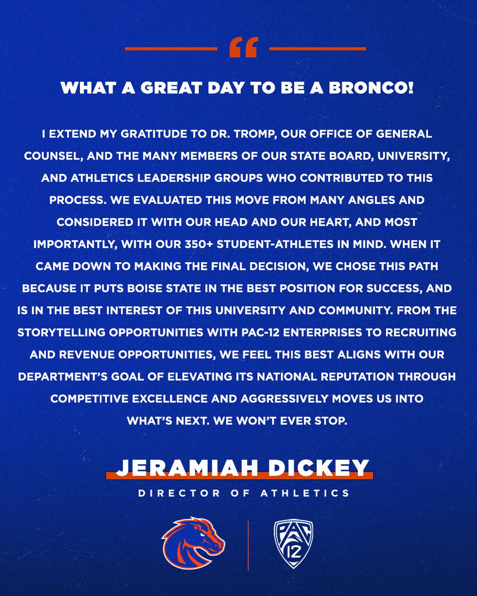 It's a great day to be a Bronco!

#BleedBlue | #WhatsNext