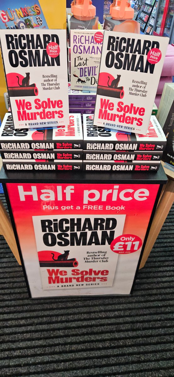 RochdaleExch's tweet photo. Just in ๐!
Dive into a mystery with Richard Osman's new 'We Solve Murders' (Half price!๐) and get your hands on Liz Nugent's 'Unravelling Oliver' absolutely FREE! Fans of Guinness World Records, the 2025 edition are launching at half price! ๐ฎ find in store at #whsmiths https://t.co/TuHBu36XtK