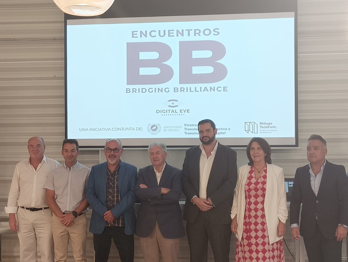 Hoy <a href="/vrempresa_UMA/">V. Transferencia, Empresa y T. Digital UMA</a> ha celebrado el Encuentro BB sobre Gestión de Aguas Residuales en <a href="/PTAMalaga/">Málaga TechPark</a> con participación de grupos de investigación de @infoUMA. + Info: uma.es/otri/noticias/…

<a href="/EyeObservatory/">Digital Eye Observatory</a>