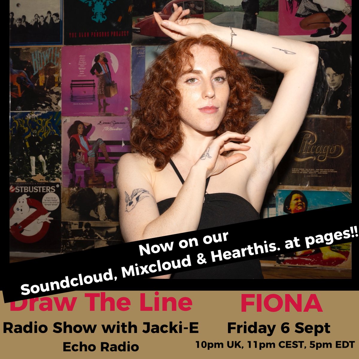 This week's <a href="/DTLRadioShow/">Draw the Line Radio Show</a> #325 with <a href="/jackiepalmer/">Jacki-E</a> is now on Soundcloud
soundcloud.com/jackiepalmer/3…
Guest mix 2nd hr Fiona
In my mix 1st hr <a href="/DJSoulSista/">SoulSista</a> <a href="/KaylaPainter/">Kayla Painter 💜🌎</a> <a href="/JoannaMagik/">JoannaMagik</a>  <a href="/MonicaKoleva/">Monica Koleva</a> <a href="/CarlyWilford/">Carly Wilford</a> <a href="/HoneyLuvmusic/">💜HoneyLuv💜</a> @bofbriz <a href="/MelanieRibbe/">Melanie Ribbe</a>  &amp; lots more #DrawTheLine