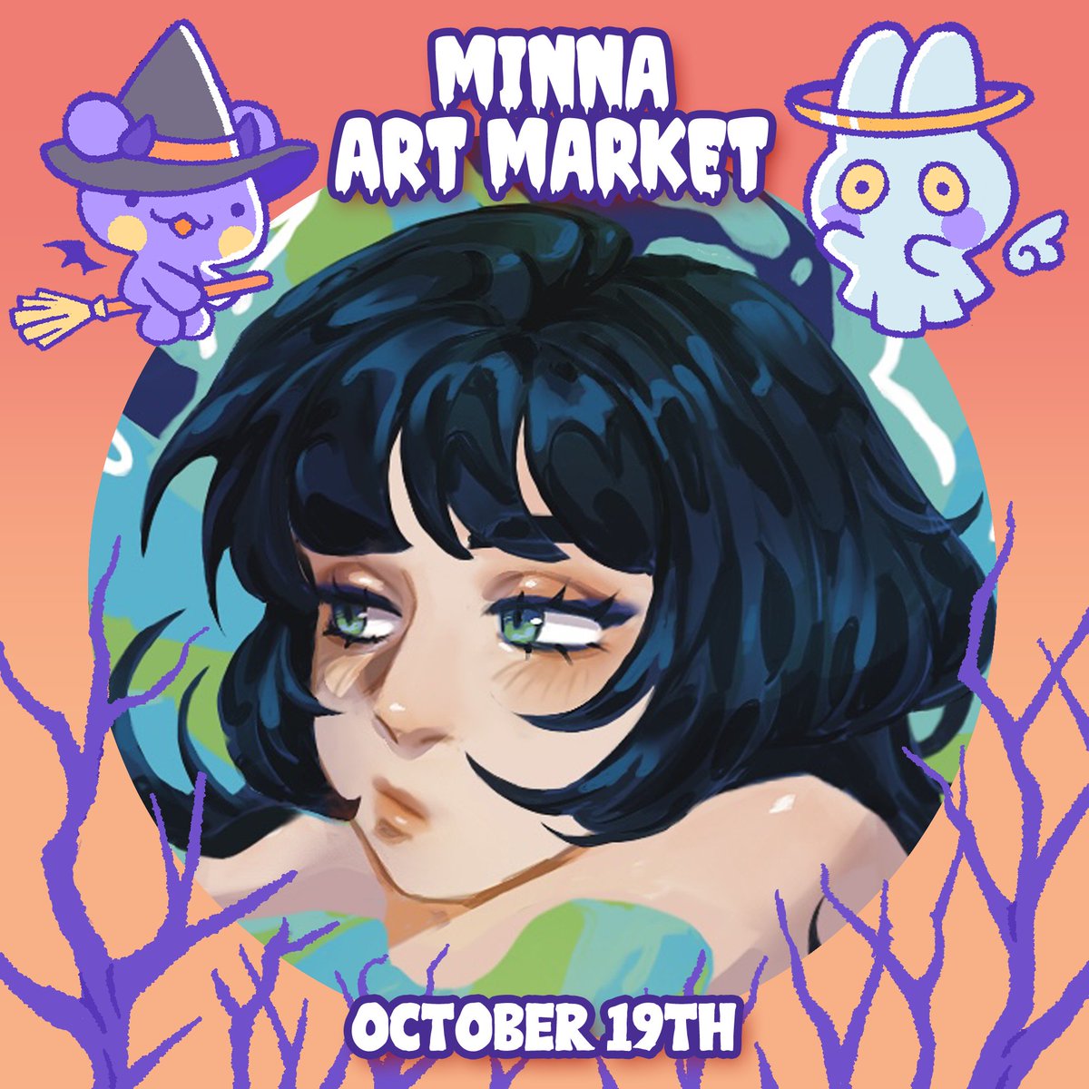 👻 Artist Spotlight! 👻 

We welcome <a href="/huitlise/">lisa - Slime Vtuber 💚💧</a>! 

"Hi there! I’m a slime-themed Illustrator and 3D artist out of Dallas that enjoys drawing things that flow!" 

Please RSVP to our event! The first 400 people will receive an exclusive sticker!! 🎃🖤