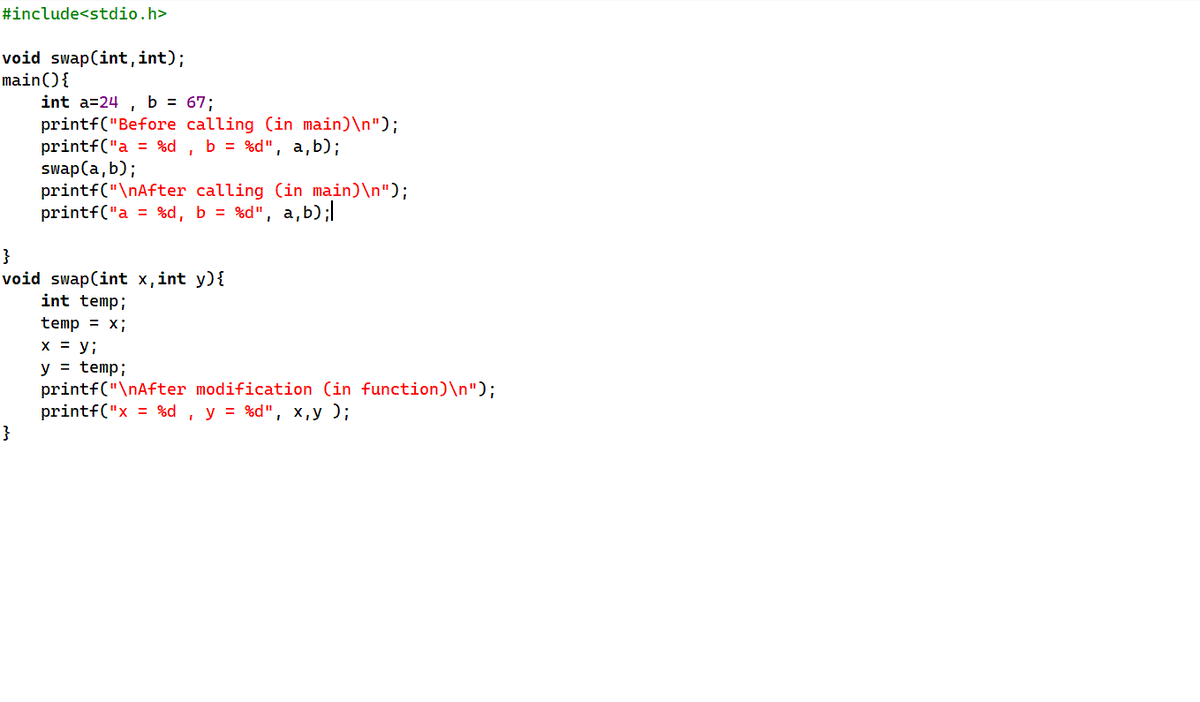 tanishghalot46's tweet photo. Just created a program in C to swap values of two variables using a function! 🚀 Feeling accomplished running it on Dev C++! 💻 #CodingJourney #CProgramming #DevCPP #CodeSwap https://t.co/JnHJNdf9P5
