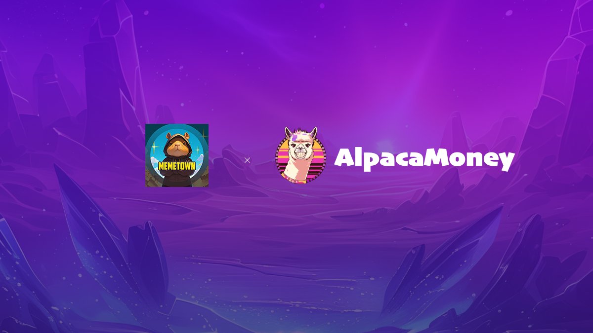 AlpacaMoneyX's tweet photo. 🤝 We're excited to announce our partnership with
@MemeTownApp. The goal of #MEMETOWN is to allow every user to recognize and understand Web3 IP and MEME culture by playing easy games.

👇 Explore our products:
https://t.co/xPLFxDeXiH
https://t.co/4KXjnhq2sZ

Let's explore #TON together and drive innovation in the #TON ecosystem!
