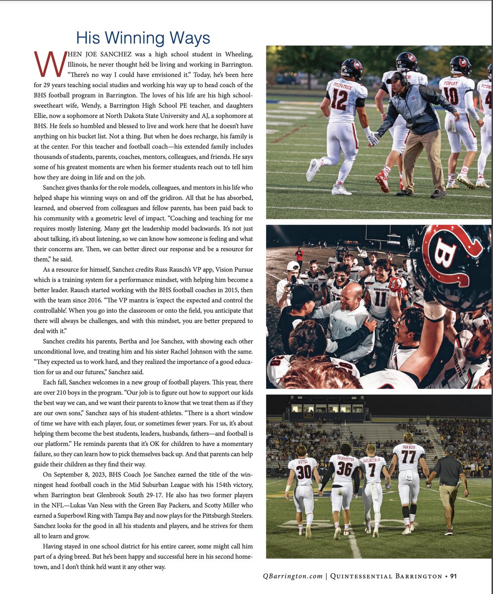 Doc Doles (@papabear238) on Twitter photo Congrats to <a href="/BHS220Football/">Barrington Football</a> <a href="/BHS220Athletics/">BarringtonAthletics</a> Coach Sanchez on the well-deserved feature! Honored to have some of my photos from the past 20 years working with the team included in the article. #ThePlacetoB #GoBroncos
quintessentialbarrington.com/so24-quintesse… Congrats to <a href="/BHS220Football/">Barrington Football</a> <a href="/BHS220Athletics/">BarringtonAthletics</a> Coach Sanchez on the well-deserved feature! Honored to have some of my photos from the past 20 years working with the team included in the article. #ThePlacetoB #GoBroncos
quintessentialbarrington.com/so24-quintesse…