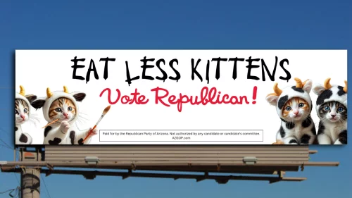 As seen on a billboard ... somewhere ...