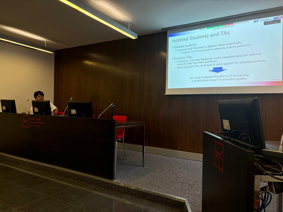 TIDE_UPF's tweet image. Now at #CollabTech24 Development and Evaluation of Gamification-based Addressing Promotion System for Teaching Assistants, also at link.springer.com/chapter/10.100…