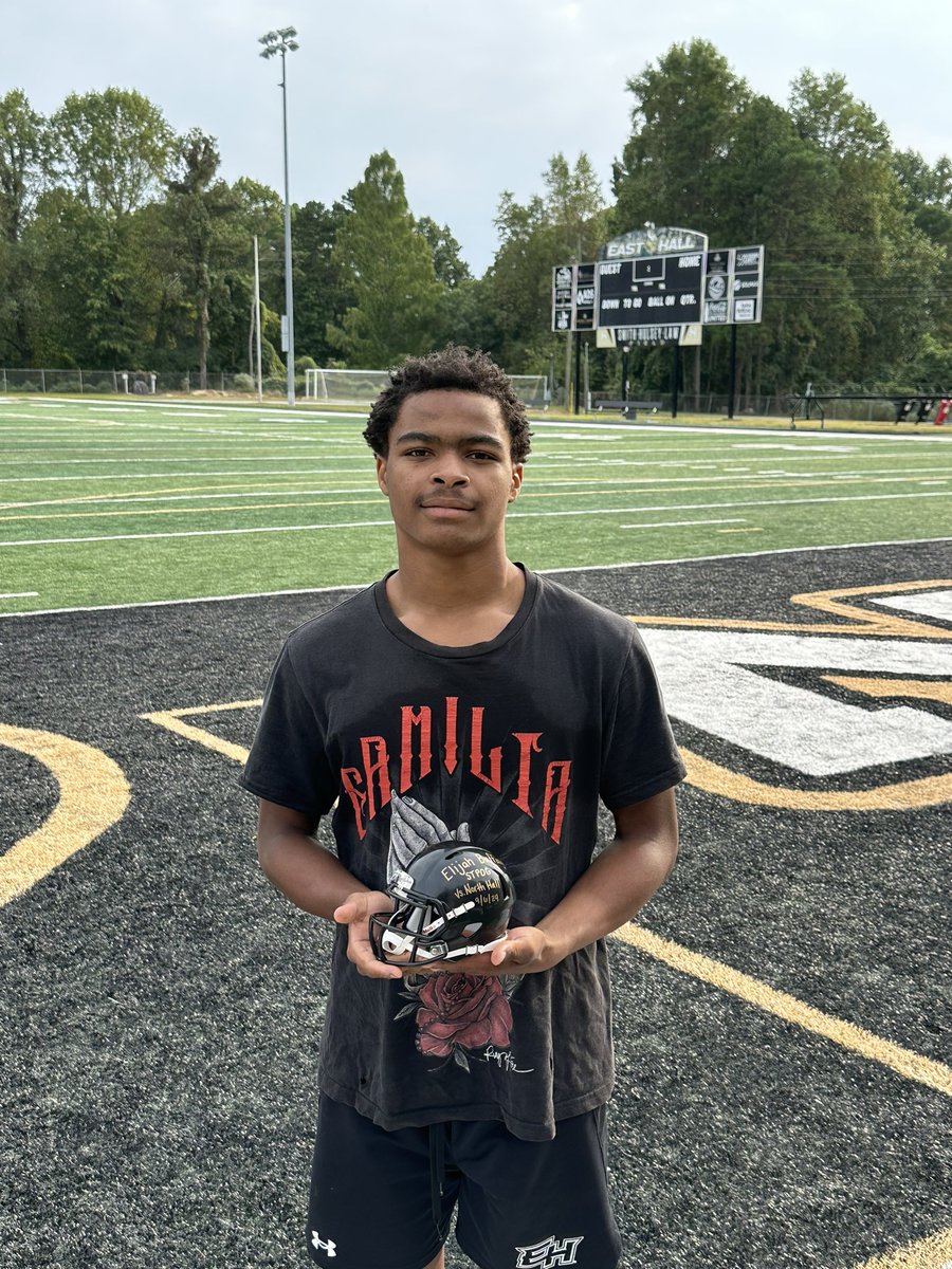 Congrats to our Players of the Game from the North Hall game (9/6) - 

Offense - Azyon Morrison 
Defense - Levi Kinney 
Special Teams - Elijah Buffington 

Go Vikings! 
#OKGs 
#TOGETHER