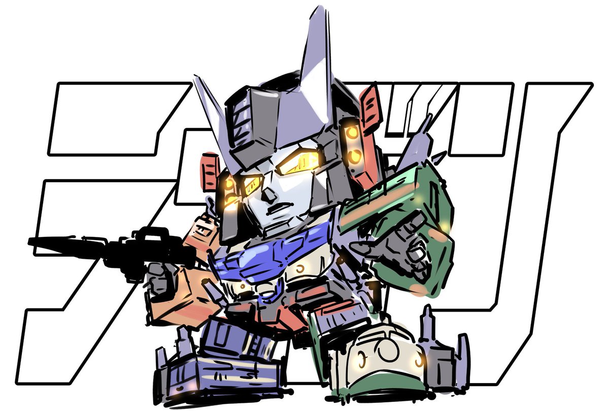 おもちゃはたくさん買っていますがTFの絵はまったくかいていません 