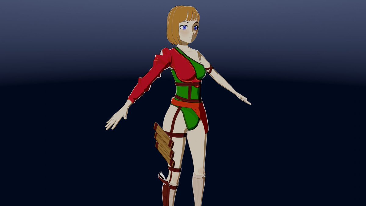 Pepaster_'s tweet photo. WIP

creating a ''anime'' character. 

this one has been and is challenging. a lot of the process has been unorthodox for me.
still some kinks to work out and details to adjust but we on a good path so far. https://t.co/qFKtFe3XNW