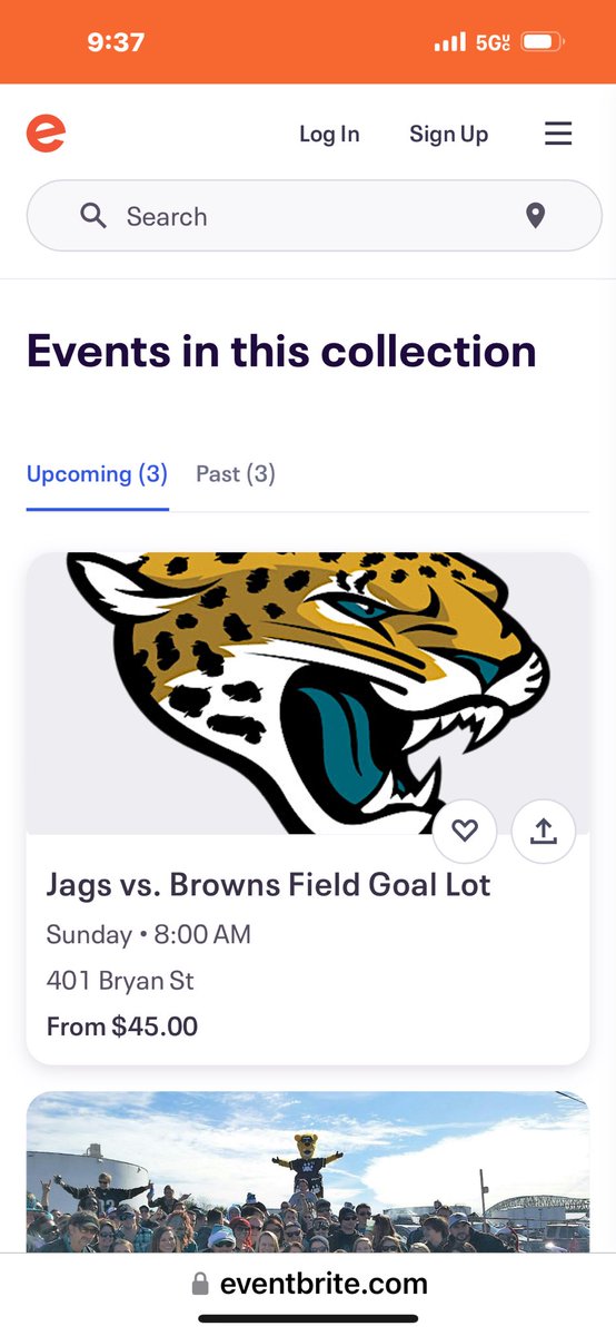 Kelly_C11's tweet photo. Question for #Jaguars fans that have prepaid for parking. Is this the site you use to buy a spot at the slab? @BoldCityBrigade https://t.co/eyfyvyF1KU