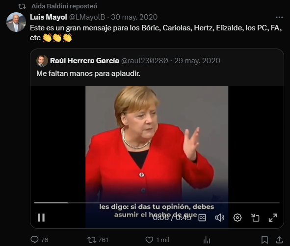 matiasasun's tweet photo. Uno respeta que primen criterios técnicos antes que las lealtades políticas, pero cómo me explican que Aida Baldini, que está de acuerdo con tratar de "terremoto" al presidente sea nombrada directora de CONAF. Mi no entender qué criterio se está usando
https://t.co/bgTviLRvD4 https://t.co/bO3ox6H6Ea