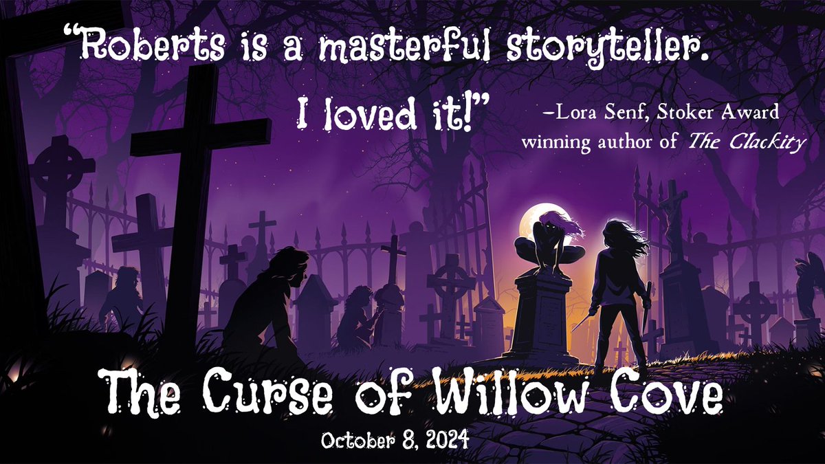 Thrilled and honored to share this blurb from <a href="/Lora013/">Lora Senf</a> for THE CURSE OF WILLOW COVE, on sale October 8 and available for pre-order right now wherever books are sold! #mglit #spookymg #middlegradebooks