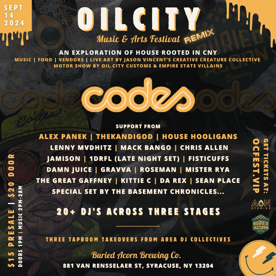 Mobbing out to Syracuse this Saturday for Oil City Fest ⛽️🌃😎