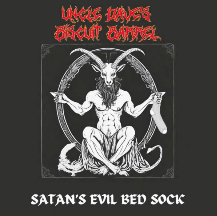 EmergingRock's tweet photo. 🎥VIDEO EXCLUSIVE🎥
Watch Uncle Dave's Biscuit Barrel's video for ‘Satan's Evil Bed Sock' exclusively on the ERB website.
https://t.co/LpfrrrM4JG
#NewMusic #VideoExclusive
JLJ PR https://t.co/gsEj8atMsN