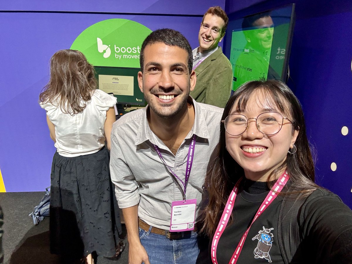 Great connecting with the Boost By Moveo - monday.com Partner at their booth during Monday.com Elevate 2024! 🎉

🚀 #Elevate2024 #DevSamurai #BoostByMoveo #elevatebymonday #mondaydotcom