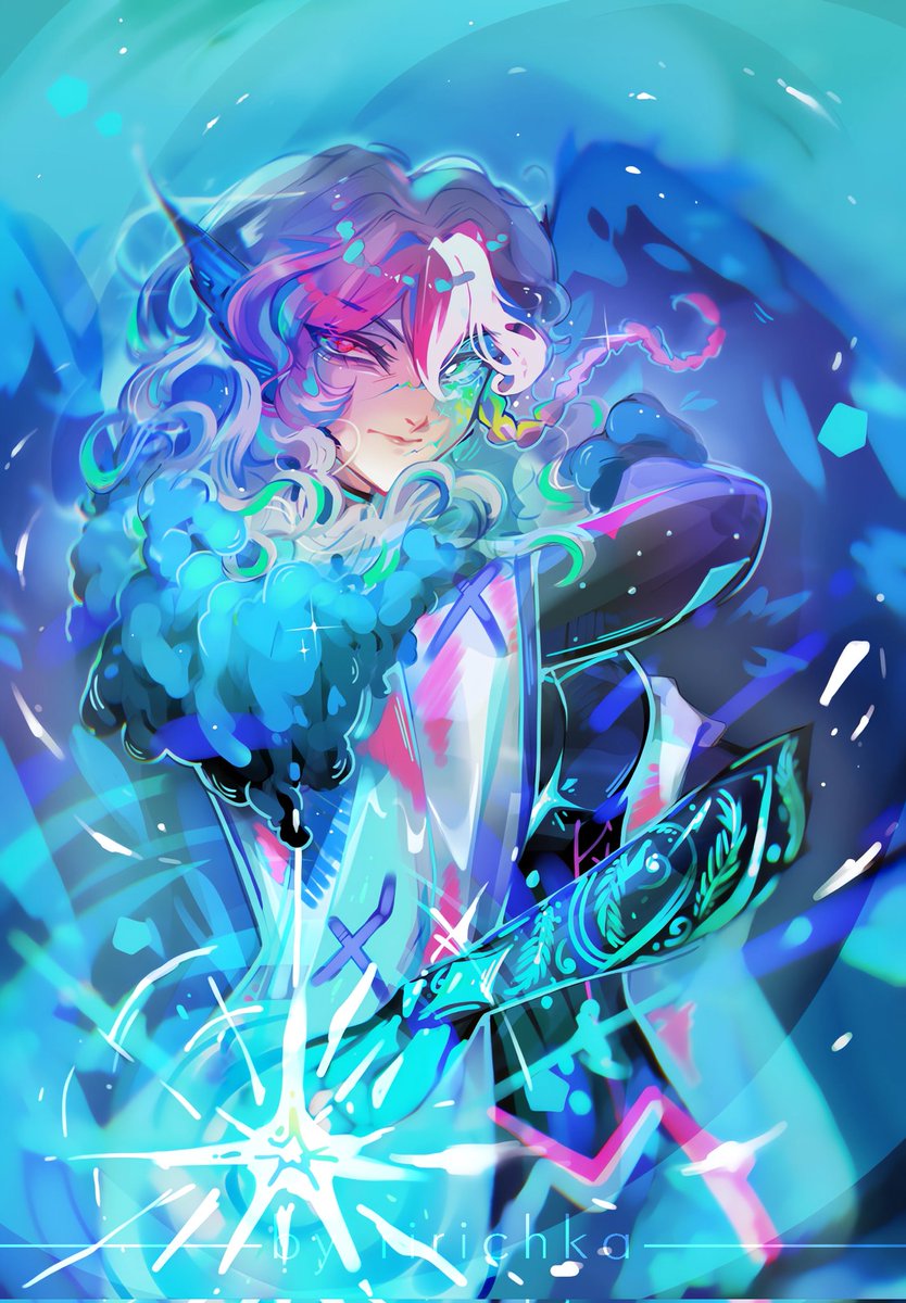 Another art commission. Frozen lady ❄️❄️❄️