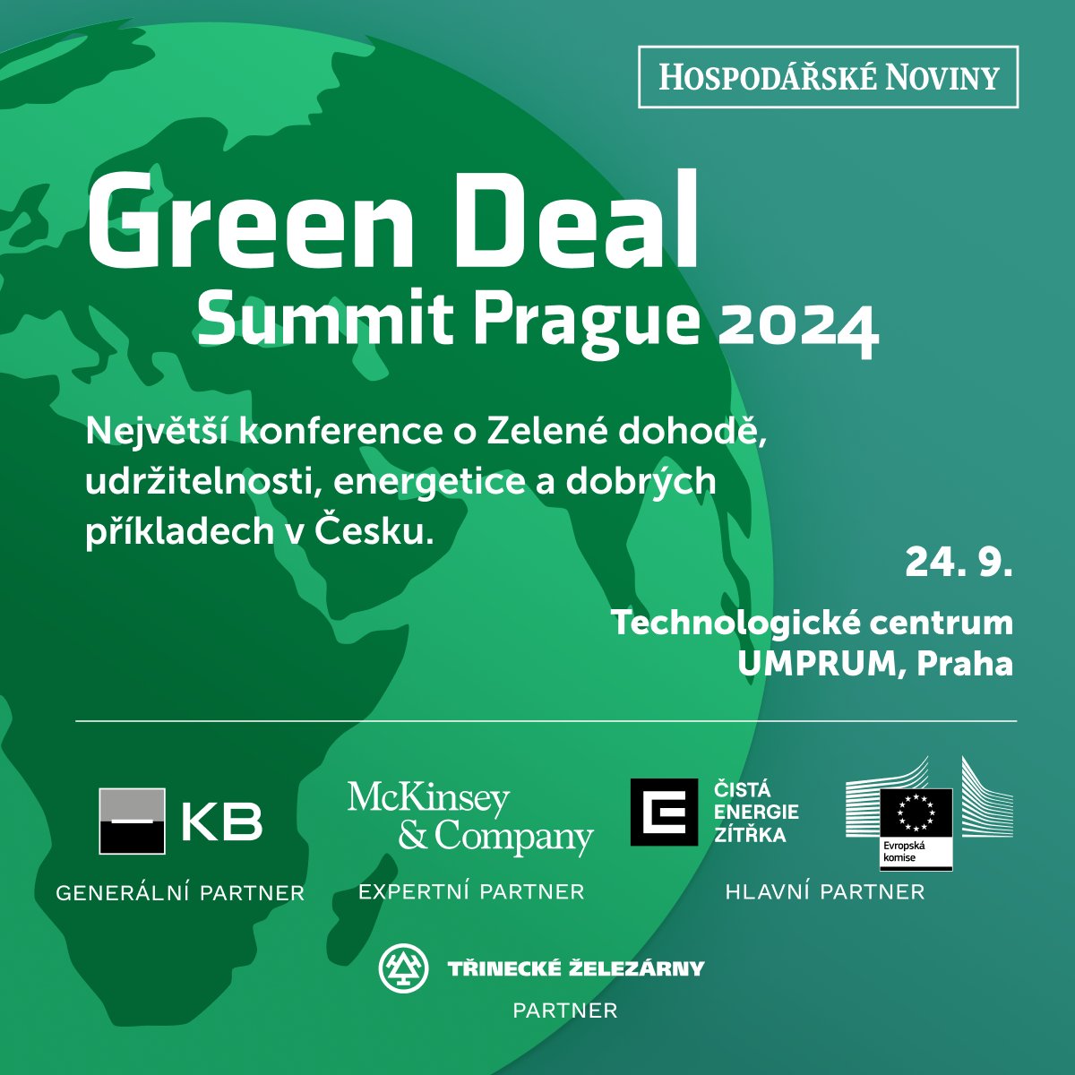 🟢 Green Deal Summit Prague 2024: Zveme vás na největší byznysovou konferenci v Česku o Zelené dohodě a udržitelné proměně ekonomiky! Vstupenky a další info: greendealsummit.cz