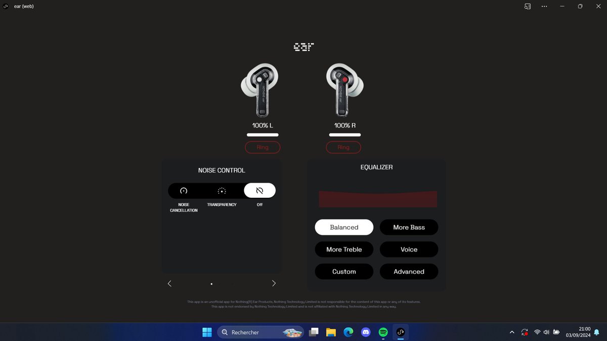 WaterFlashRZ's tweet image. It's finally time! 
Ear (PC) is now Ear (web), an unofficial web based solution to control your Nothing &amp;amp; CMF Audio products from your Browser which include Windows, MacOS, Linux and ChromeOS PC.
earweb.bttl.xyz
Learn more about the changes:
nothing.community/d/15745-ear-we…
