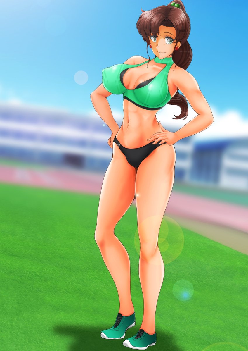 今日も過去絵!
アスリートまこちゃんなのぜ。 