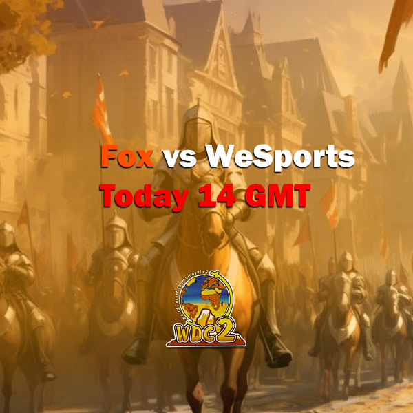 Lets goooo Fox!! 🥳- Today Decider for Playoffs Fox vs Wesport for the WDC $30,000 tournament host by
<a href="/OrnluAoE/">OrnLu</a> &amp; sponsored by <a href="/Microsoft/">Microsoft</a> <a href="/AgeOfEmpires/">Age of Empires</a>
- Fox crew List (7) to join <a href="/redbullgaming/">Red Bull Gaming</a> Wololo in Spain: Sebastian, Mihai, Margou, Tointoin, Capout, Linh &amp; Spirit.