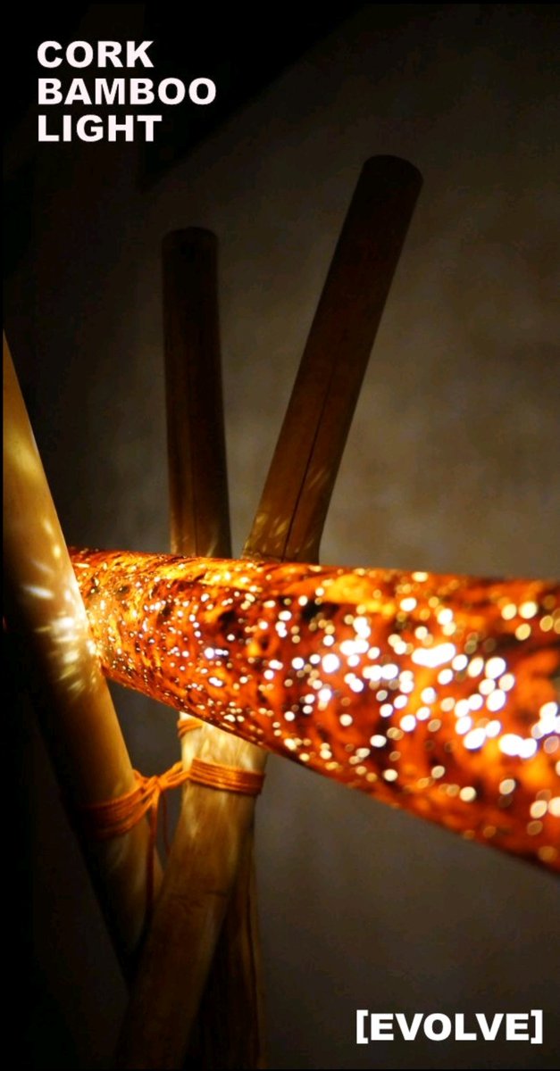 IndiaEvolves's tweet photo. 🌿🍁🍂💡
Nature's  beauty is better than design!
This lamp allow corks natural beauty to shine through and brighten your walls and ceiling with sparkles of light

#cork #lightingdesign #bamboo #interiordesign #gardenlight #sparkles #light #sustainable #NatureInspired #EcoFriendly https://t.co/m9gEQS0TVY