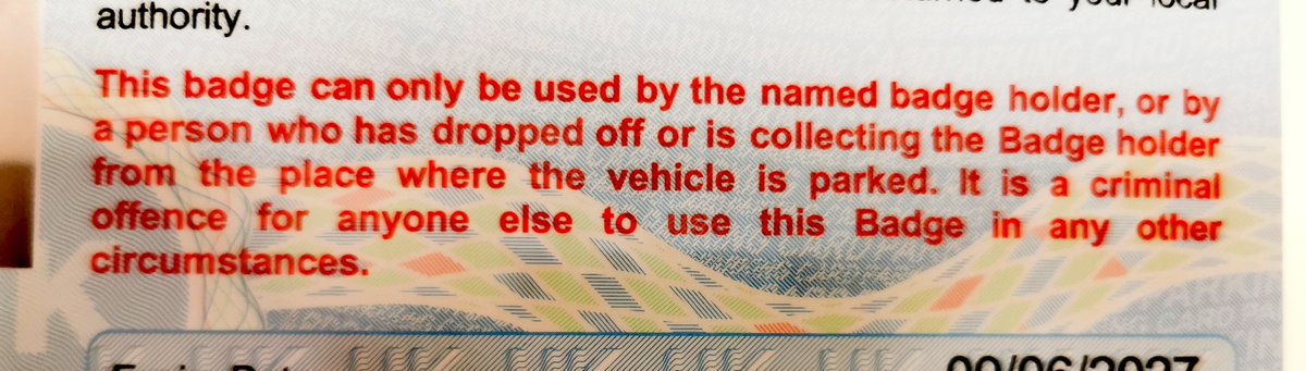 CaFNottmCity's tweet image. A quick phone-call establishes that the #BlueBadge holder is not with this motorist.
The driver is adamant they are allowed to use the badge, including the reason that they "are disabled too".
Case open.
#RespectTheBadge #KnowTheRules #Nottingham