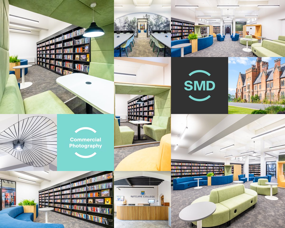 TaskSpace's work at Ratcliffe College is a visual treat. Documenting the transformed library, study room and recpetion was a pleasure. #design #photography <a href="/space_task/">TaskSpace</a>