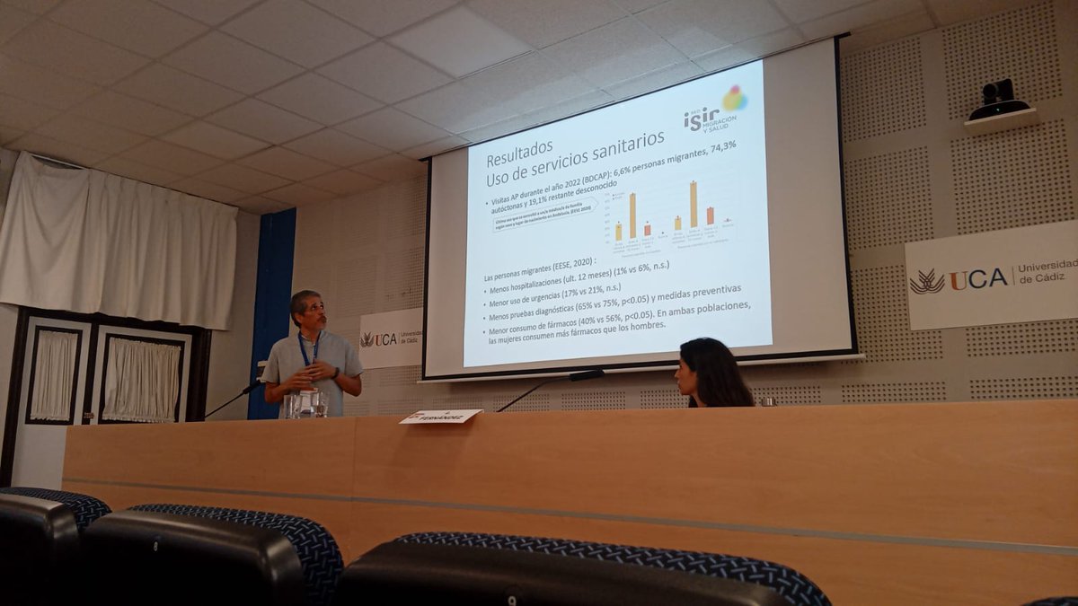 Estamos en el Congreso de <a href="/seepidemiologia/">SEE</a> en <a href="/univcadiz/">Universidad de Cádiz</a>, compartiendo conocimiento en #SaludPública y en nuestro ámbito de trabajo: #MigraciónySalud
▶️ Presentamos: "Estilos de vida y uso de los servicios sanitarios en población #migrante y autóctona en Andalucía"
 #SEECádiz24